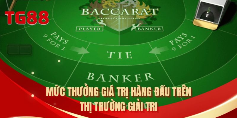 Mức thưởng giá trị hàng đầu trên thị trường giải trí